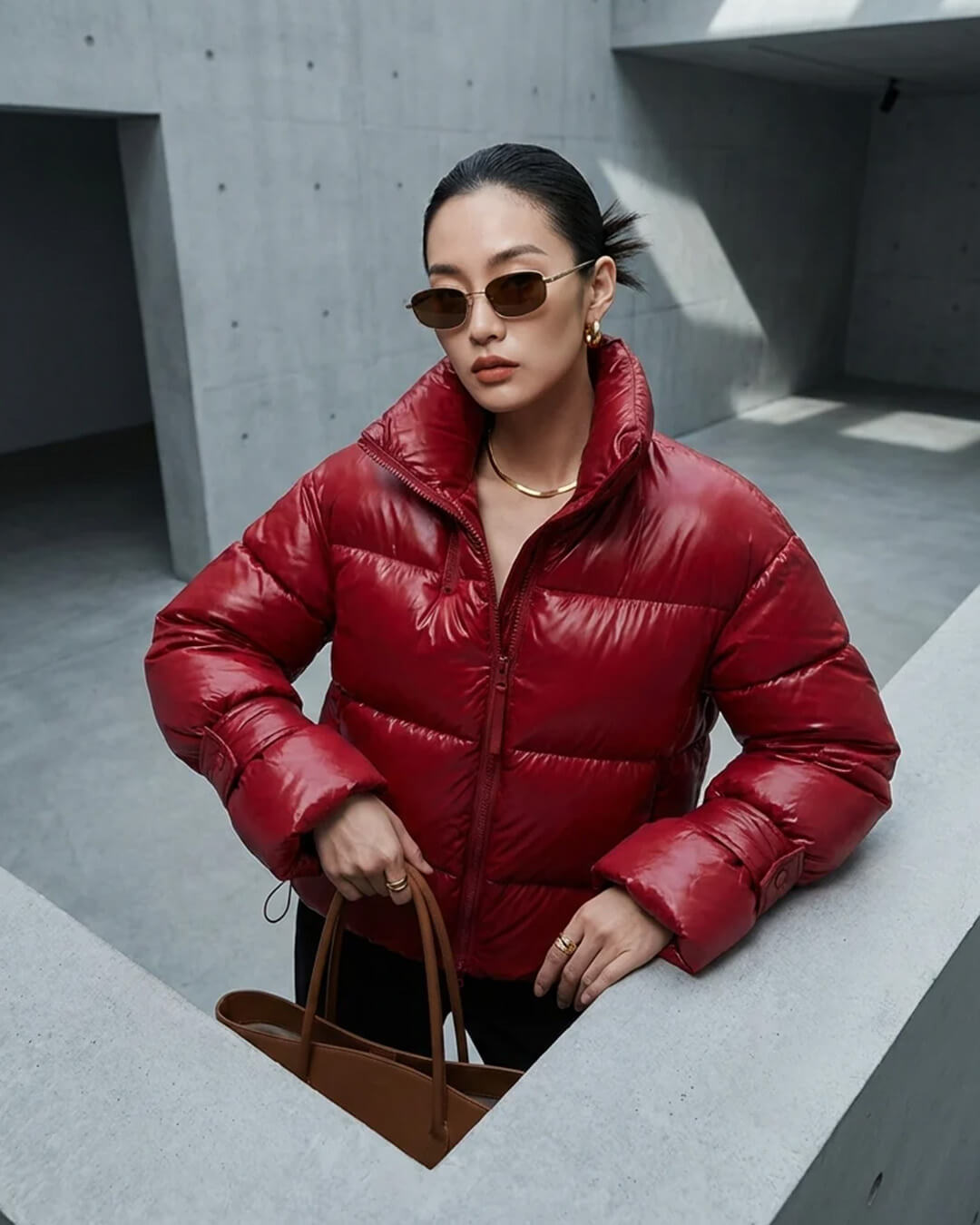 Olivia Shiny Puffer Jacket