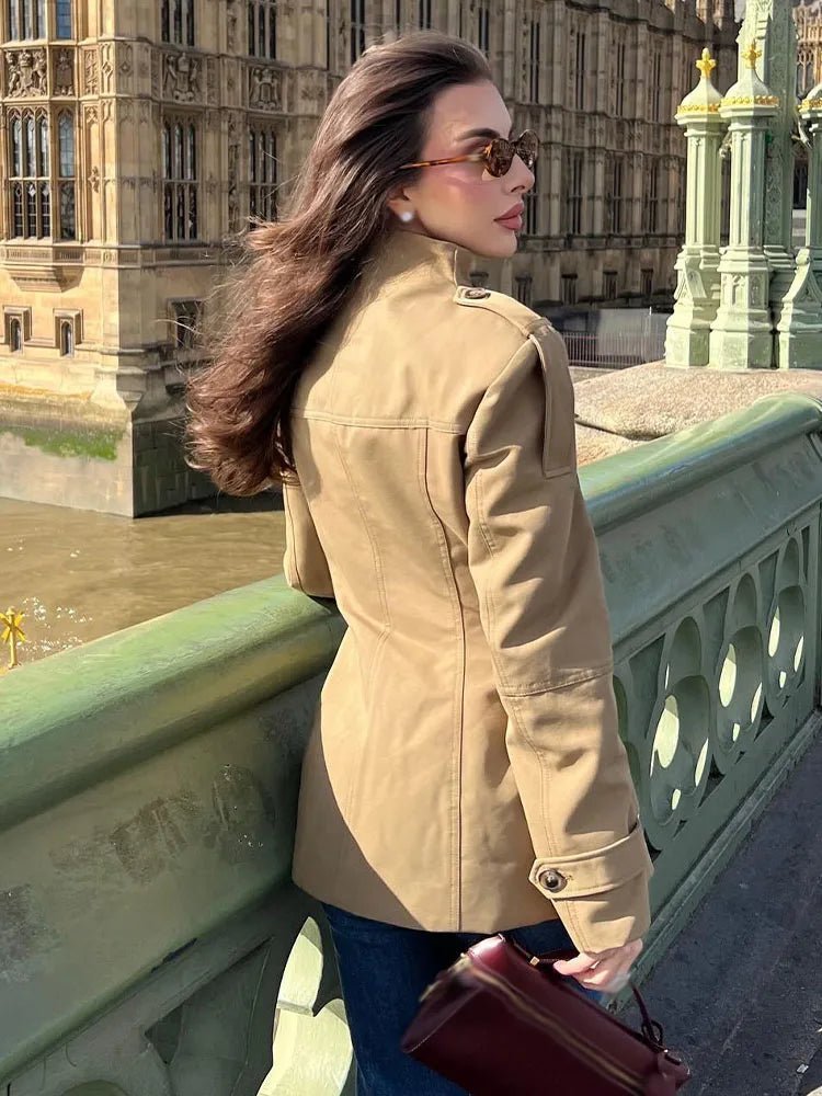 Petunia Fitted High Neck Jacket