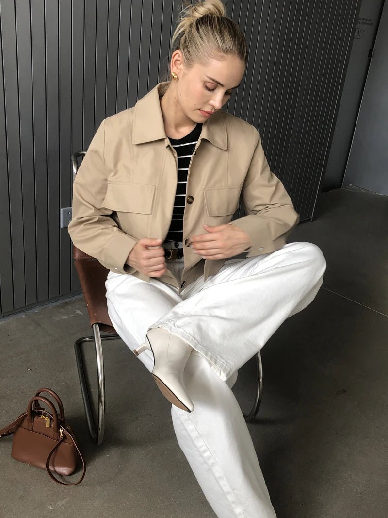 Sandra Flap Pockets Short Jacket
