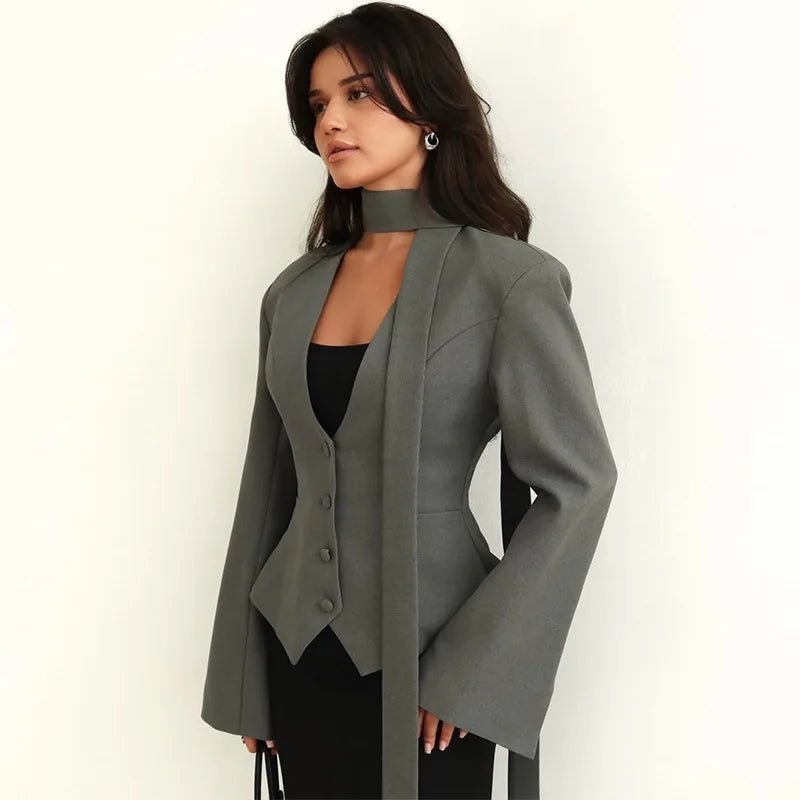 Scarlett Scarf Blazer Coat
