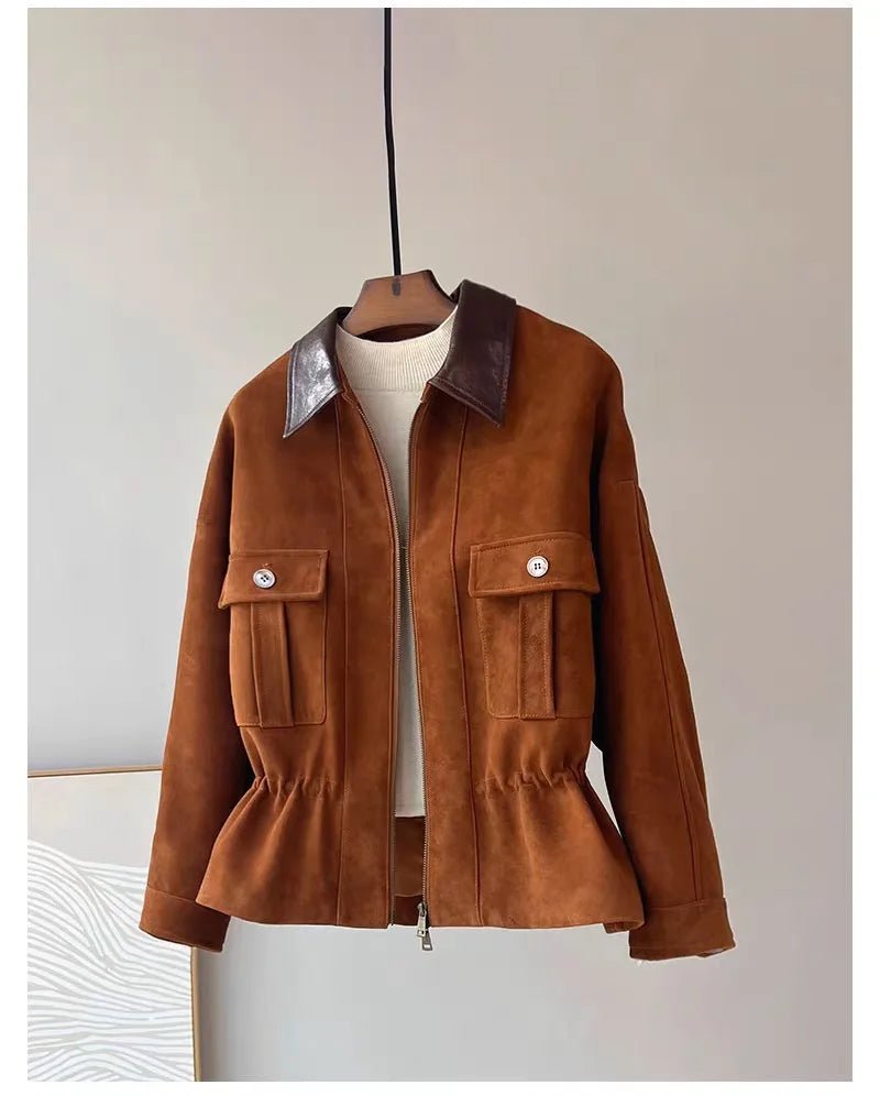 Sharmaine Slim Fit Suede Jacket