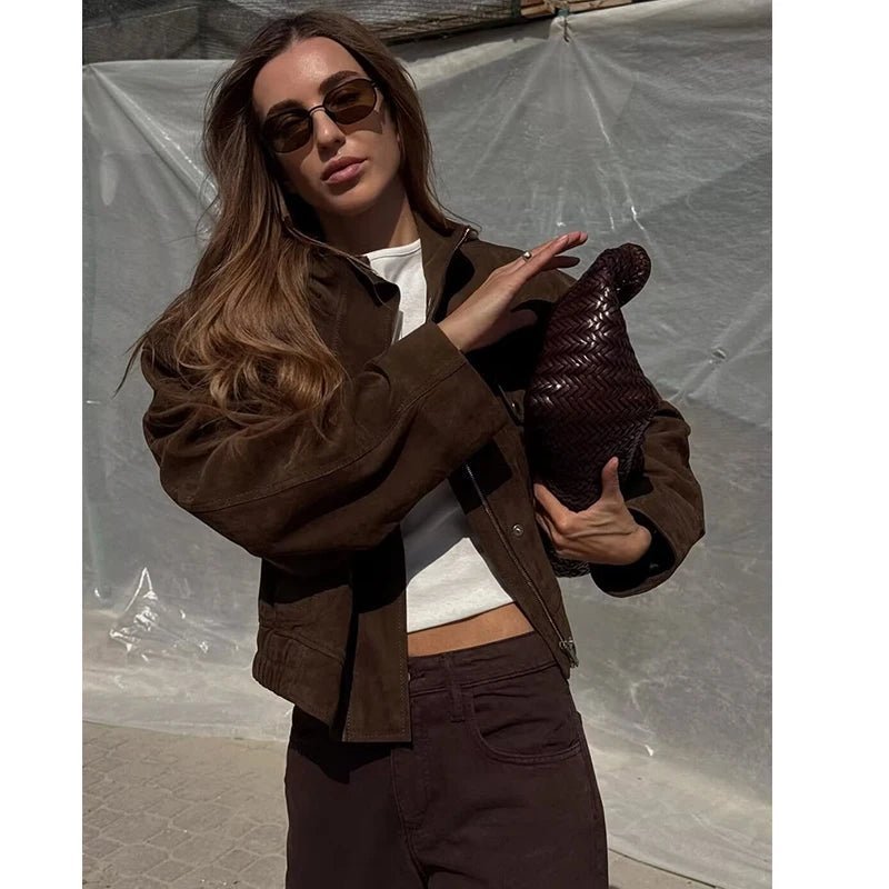 Nicole Faux Suede Jacket