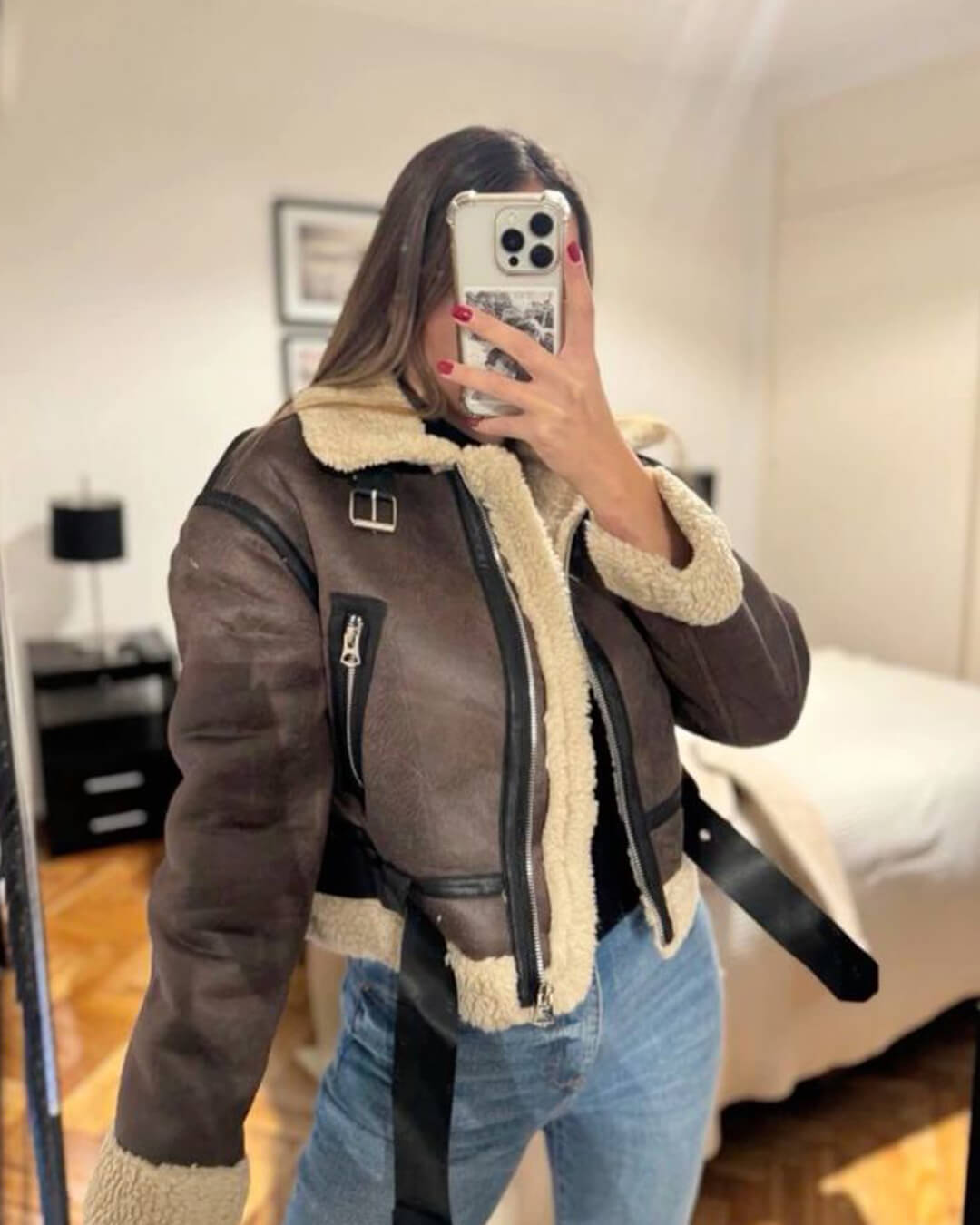 Elora Faux Leather Jacket