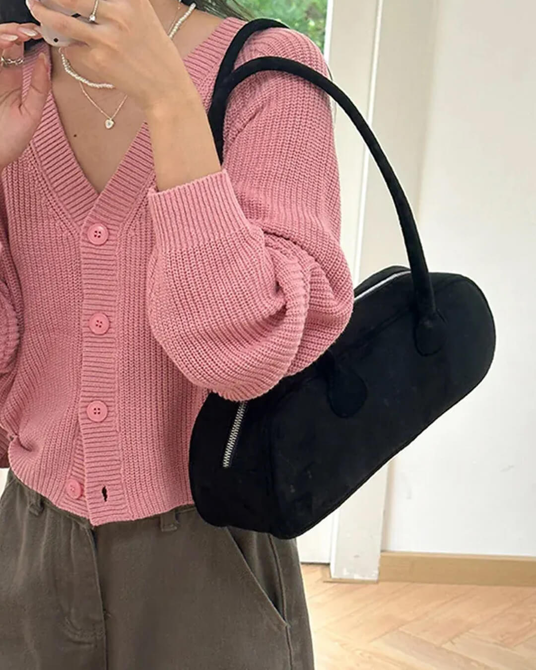 Aveline Vegan Suede Bag