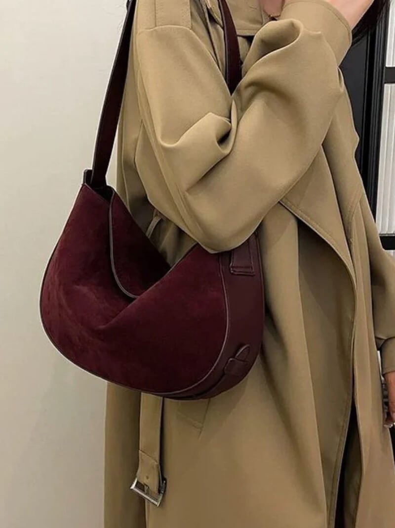 Lily Faux Suede Bag