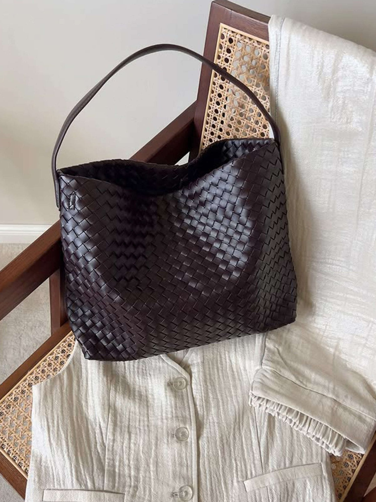 Sylvia Woven Tote Bag