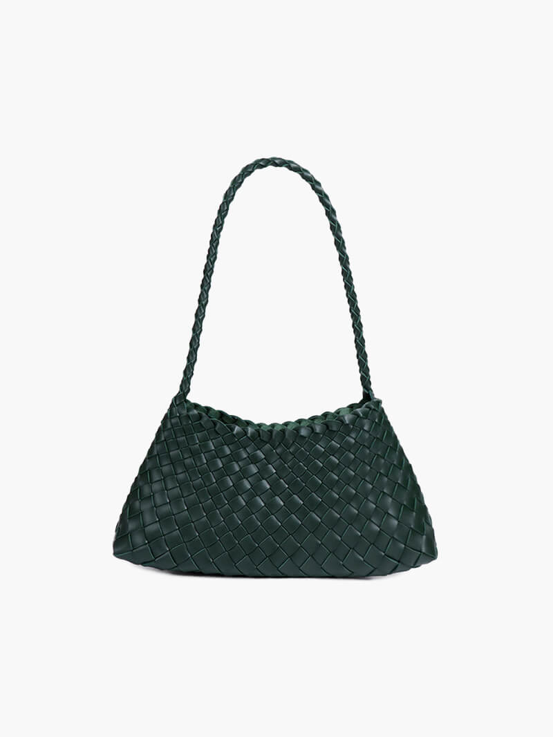 Marissa Vegan Leather Woven Bag Small