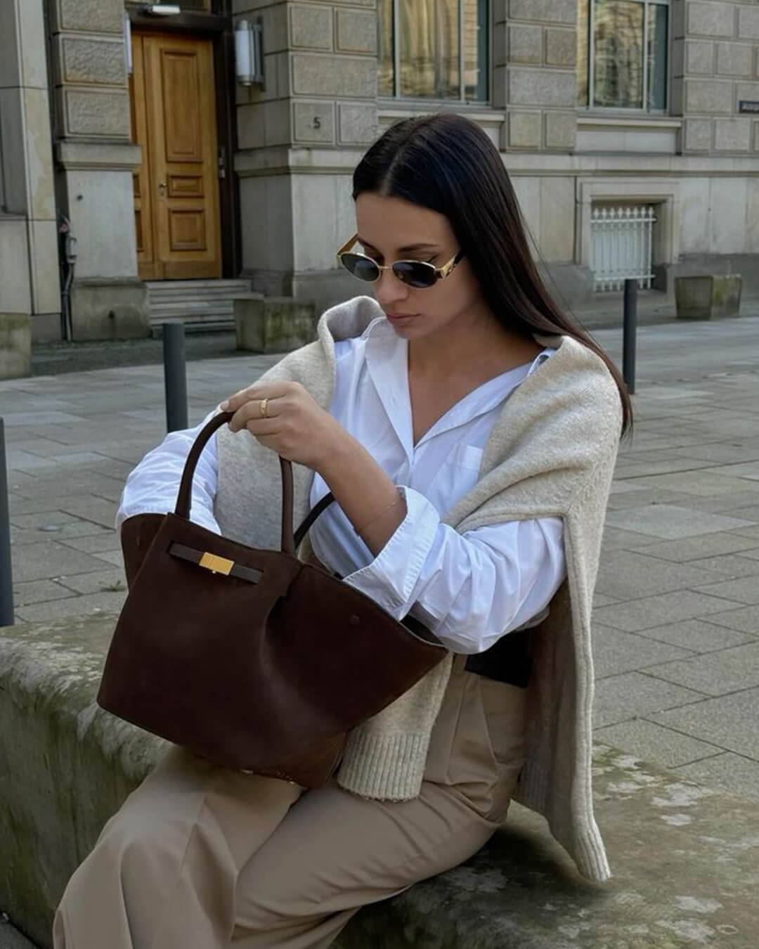 Melanie Suede Bag