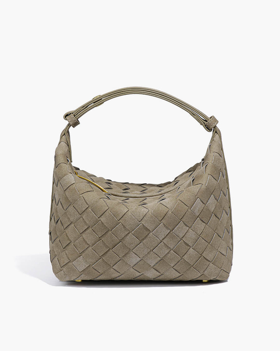 Mica Woven Suede Leather Bag