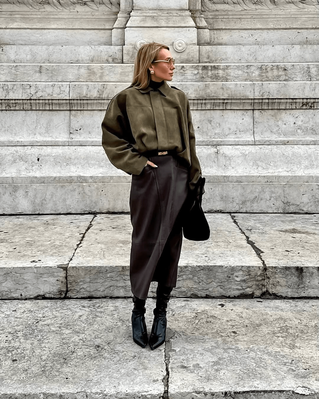 Constance Faux Suede Bomber Jacket