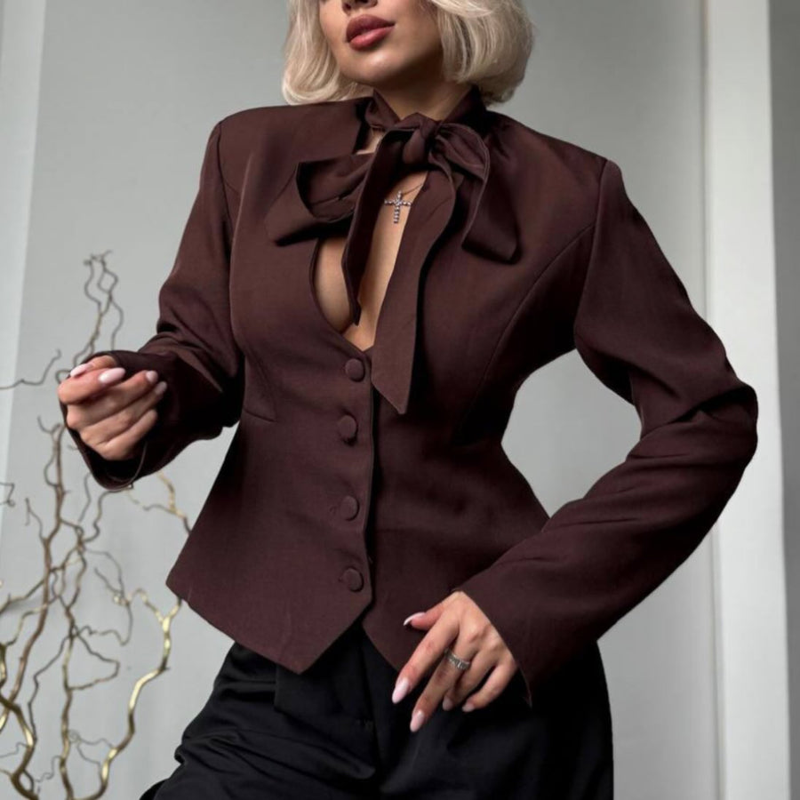Angie Lace Up Blazer