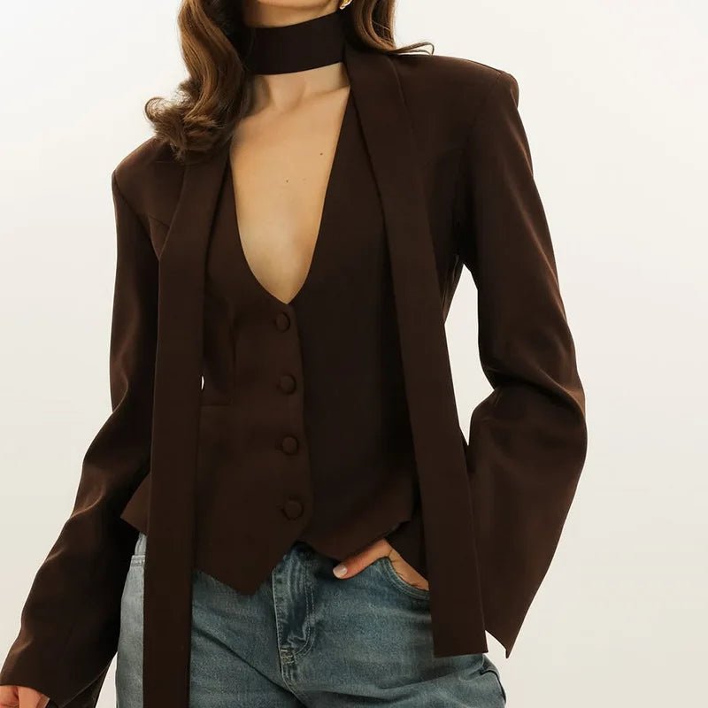 Angie Lace Up Blazer
