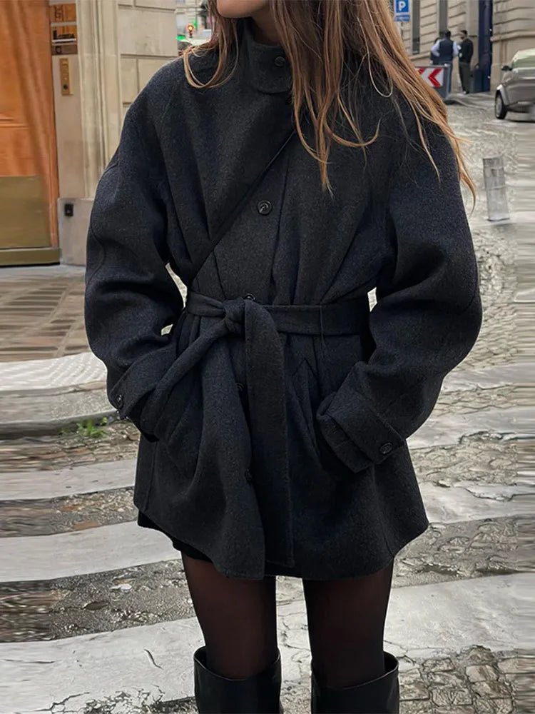 Ashley Stand Collar Short Coat