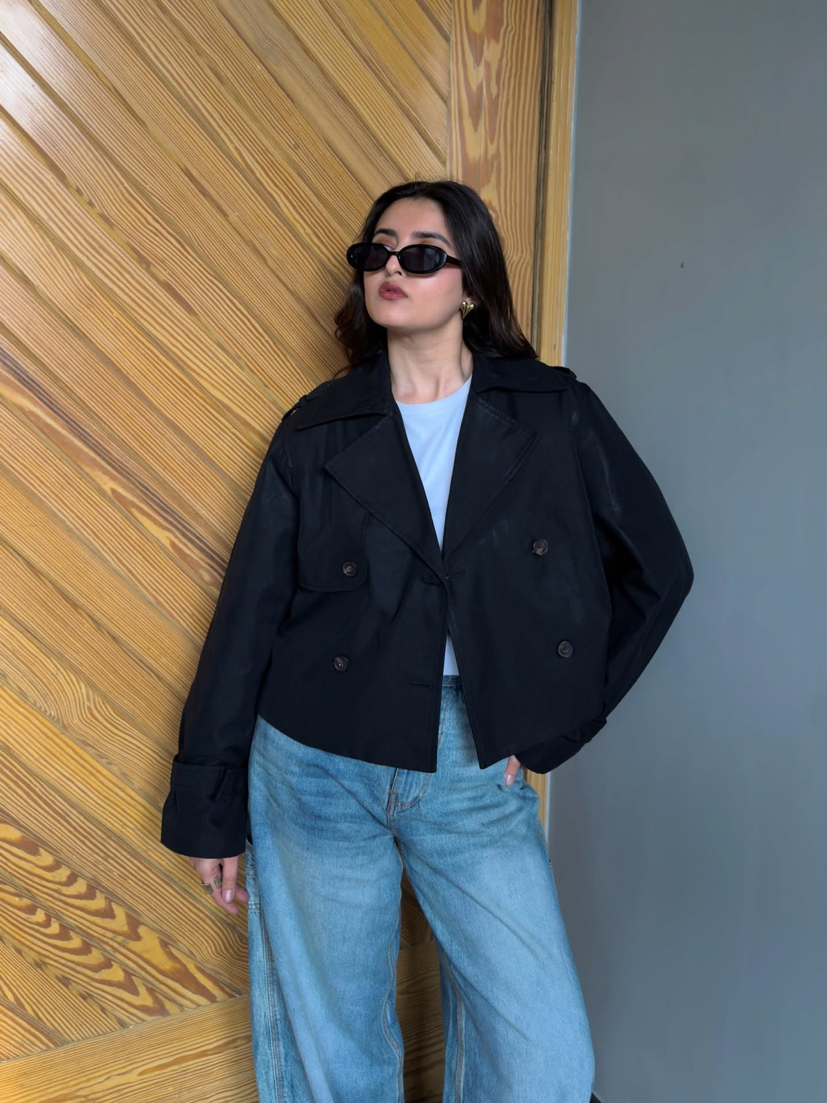 Bellatrix Cropped Trench Coat