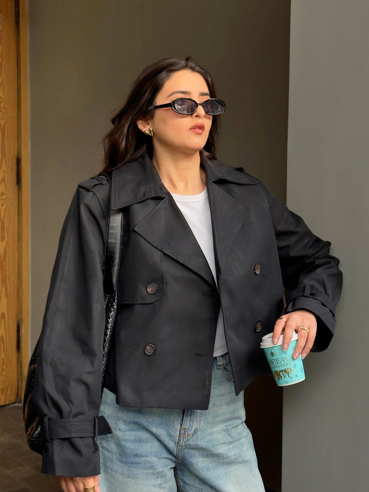 Bellatrix Cropped Trench Coat