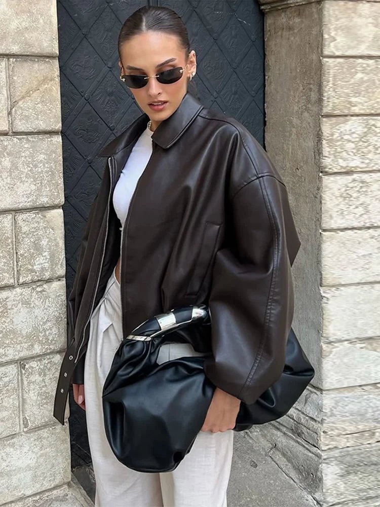 Carine Leather Moto Jacket