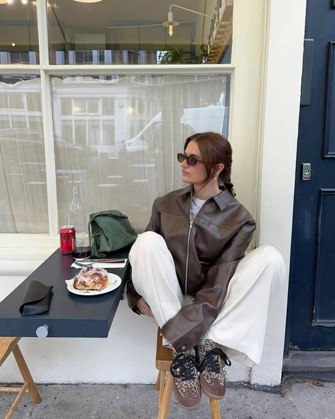 Carine Leather Moto Jacket