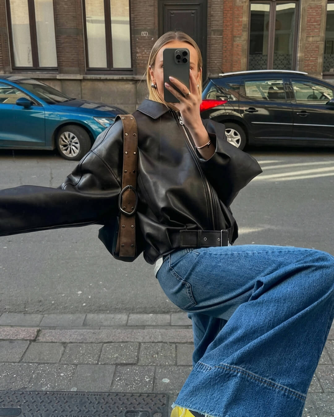 Georgia Vegan Leather Jacket