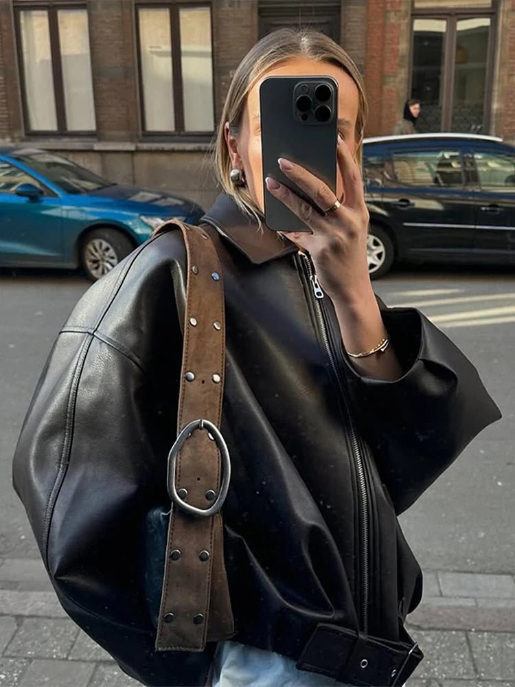Georgia Vegan Leather Jacket