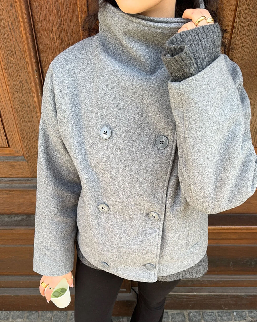 Clarissa Jacket with Stand Collar