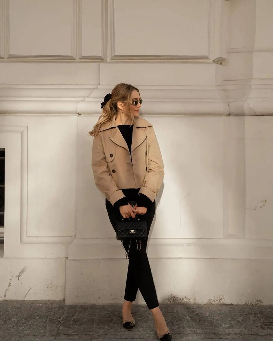Clarisse Short Trench Coat