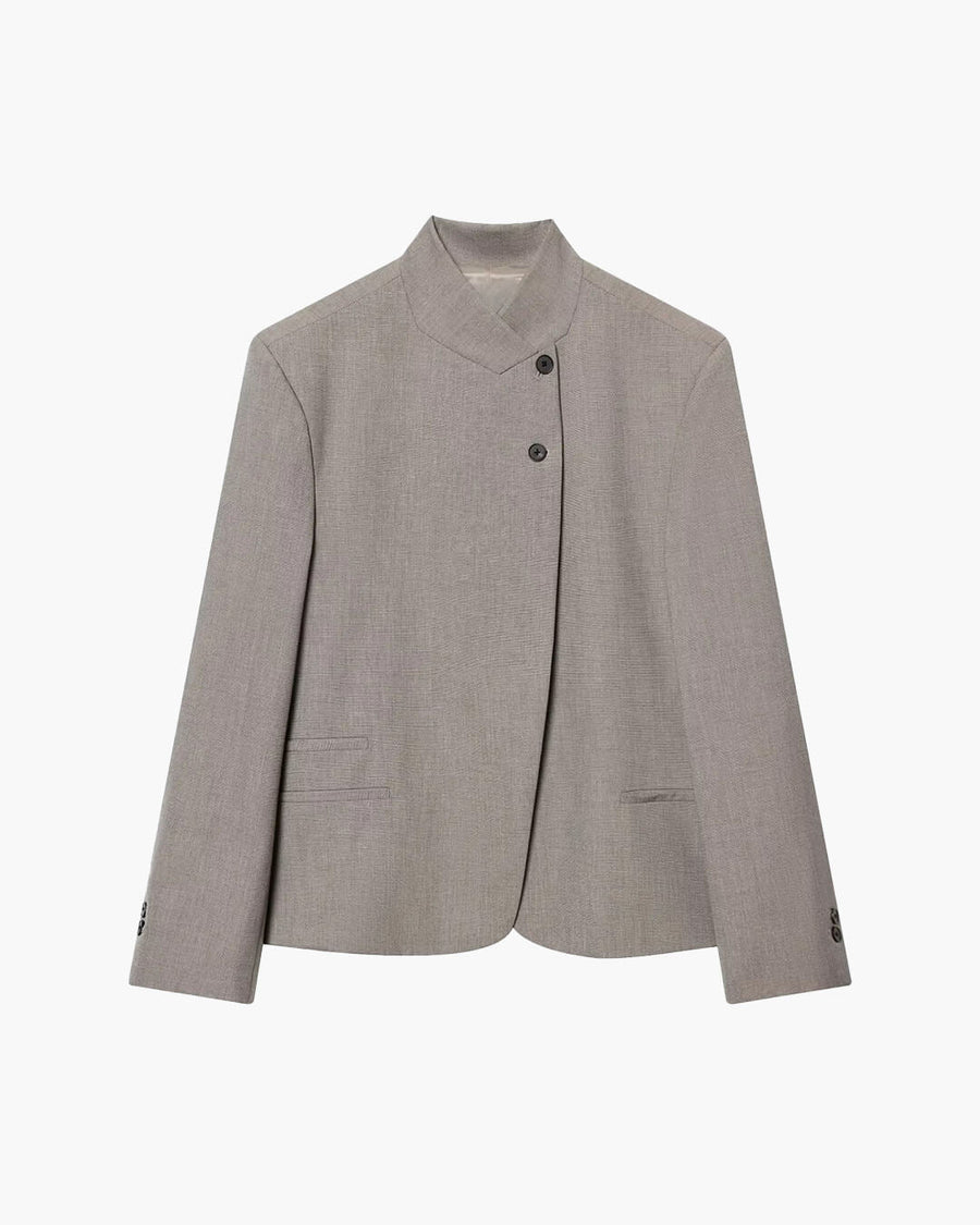 Cleo High Collar Button Closure Blazer