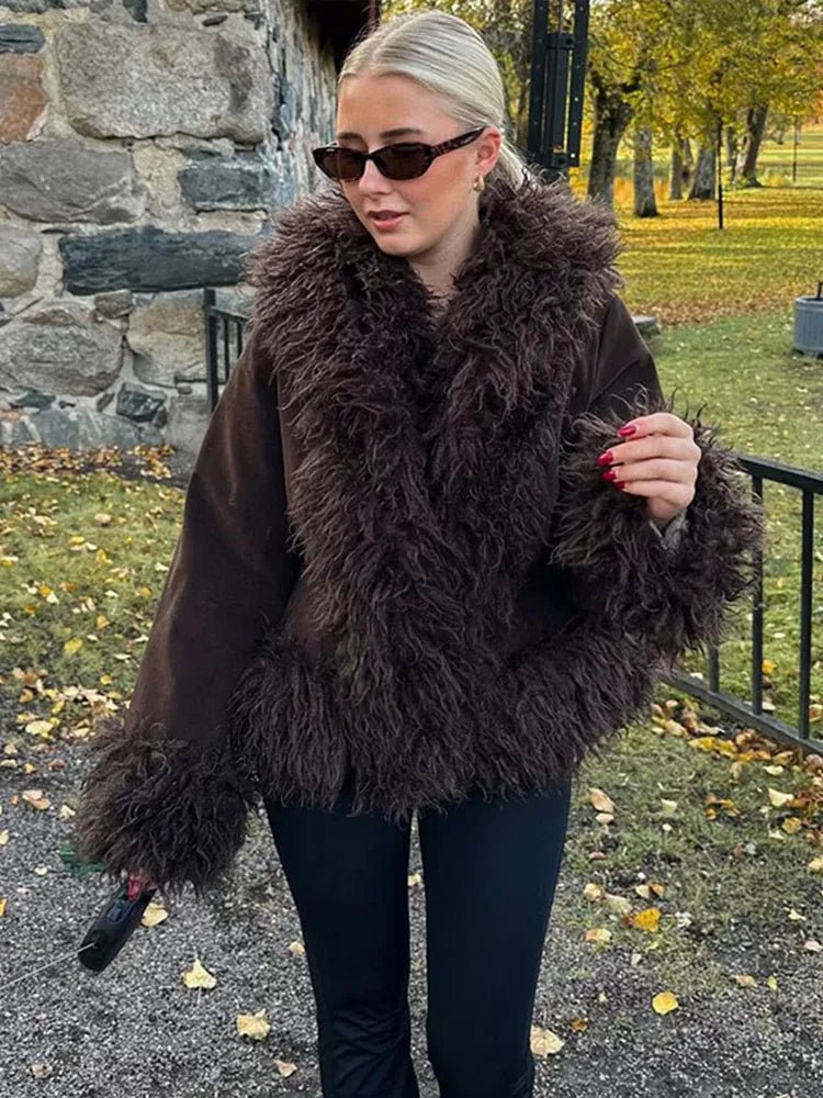 Daisy Plush Faux Fur Coat
