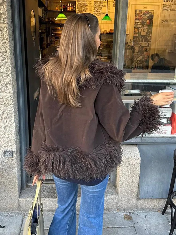Daisy Plush Faux Fur Coat