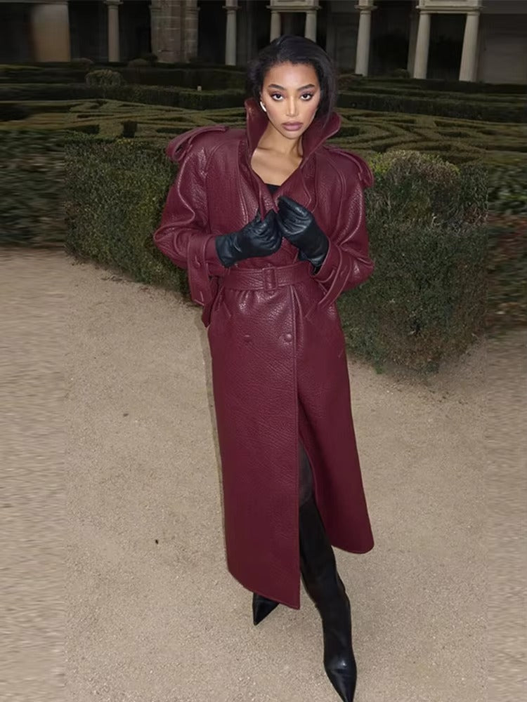 Danica Long Leather Jacket