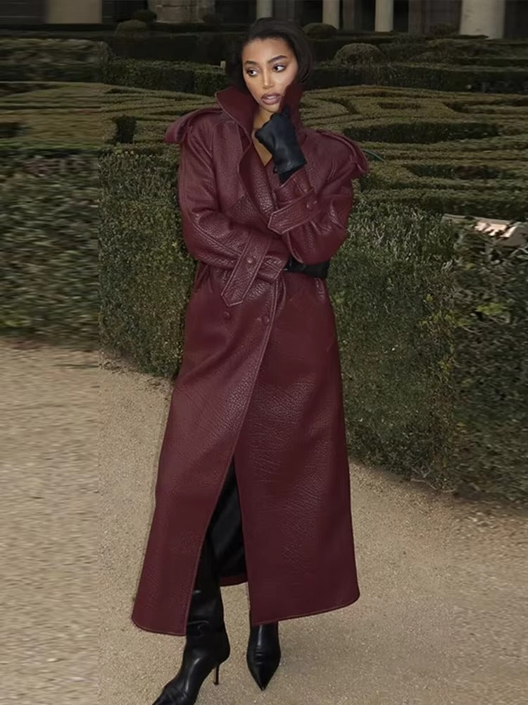 Danica Long Leather Jacket