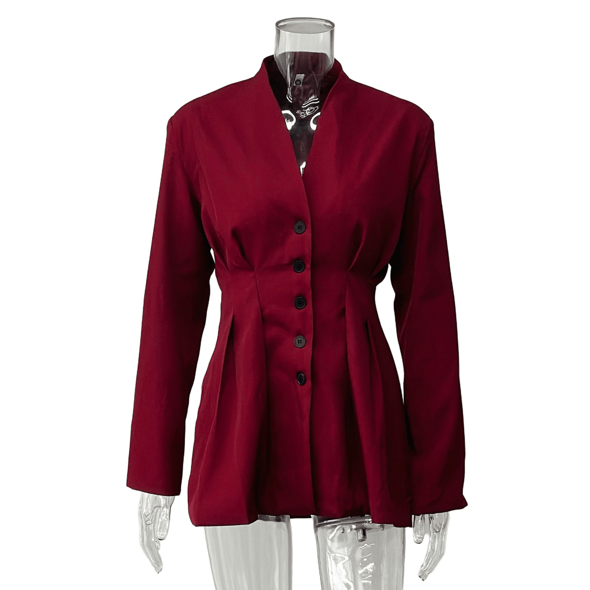 Daniela Cinched Collarless Blazer