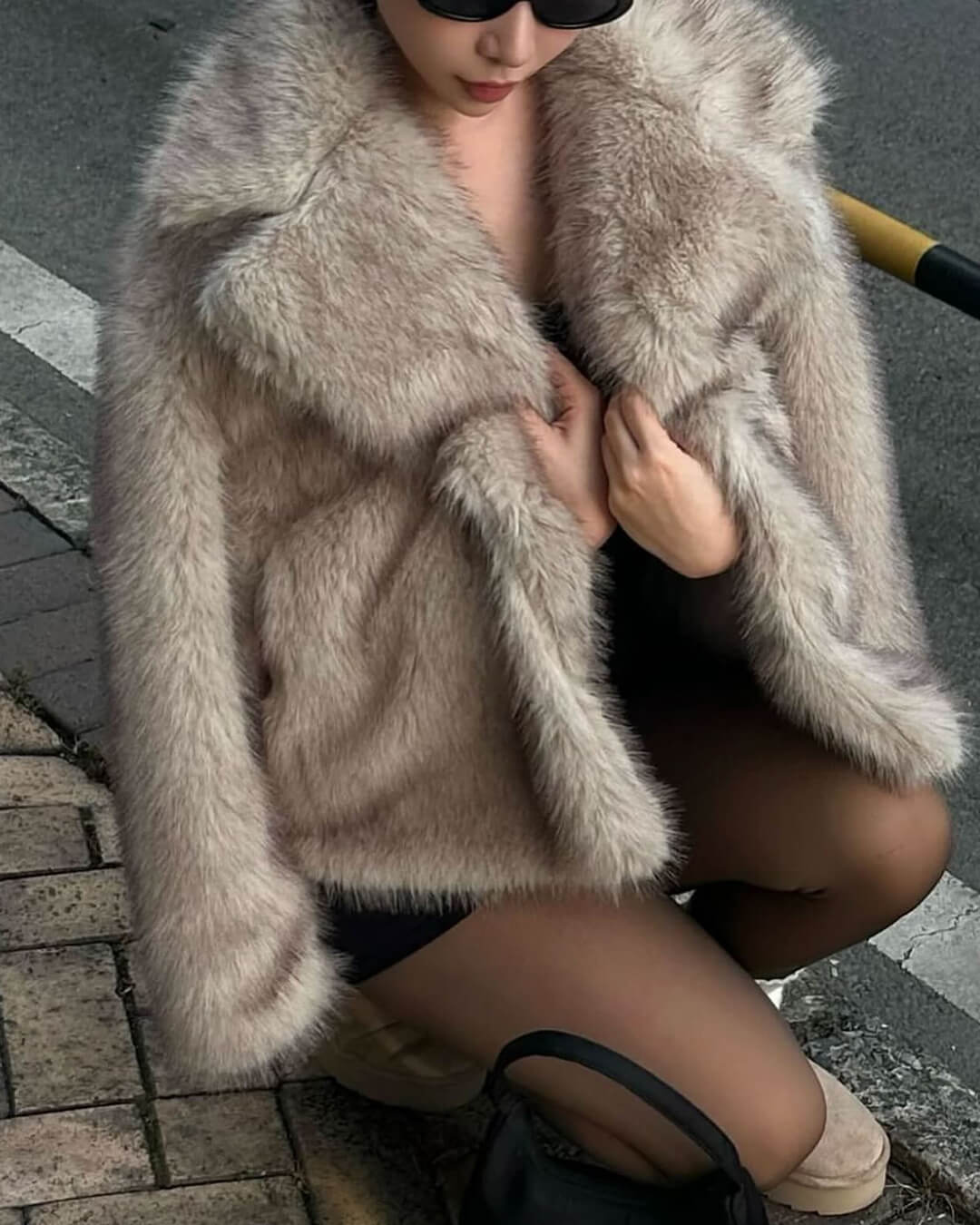 Darcy Mid-Length Fluffy Jacket