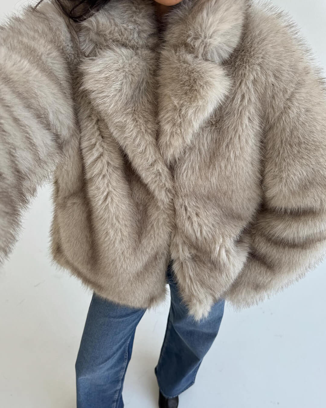 Darcy Mid-Length Fluffy Jacket