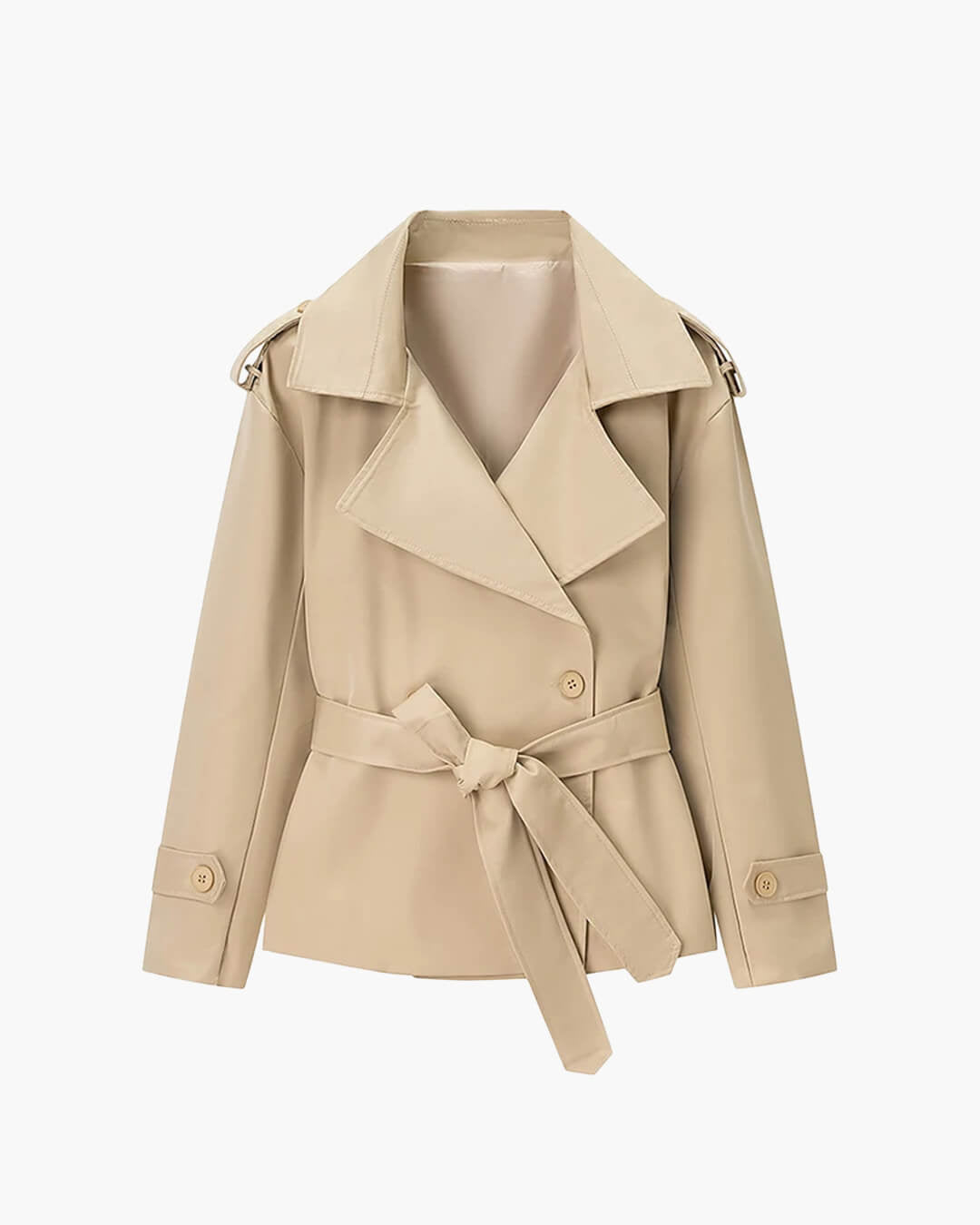 Dorothy Lace Up Short Trench Coat