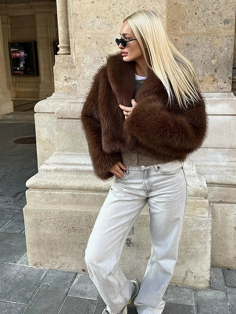 Elsa Short Faux Fur Coat