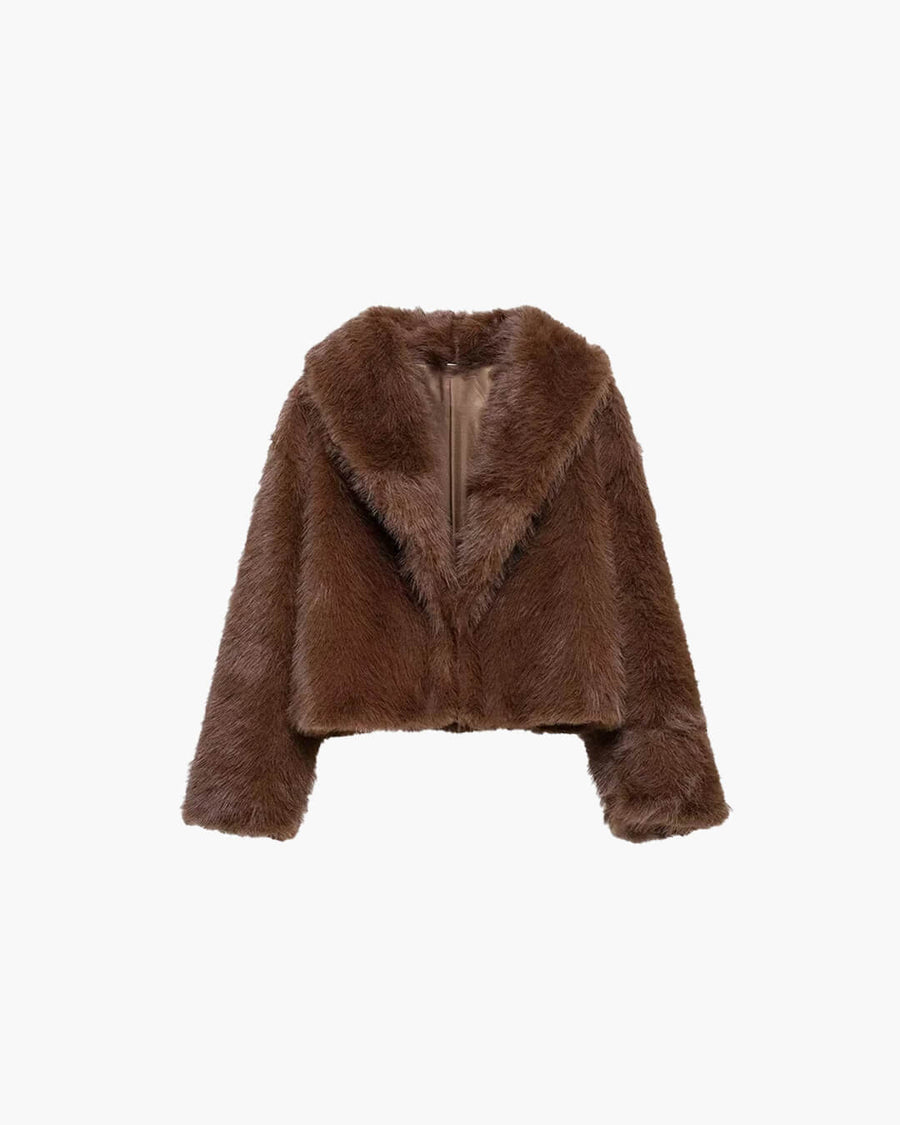 Elsa Short Faux Fur Coat