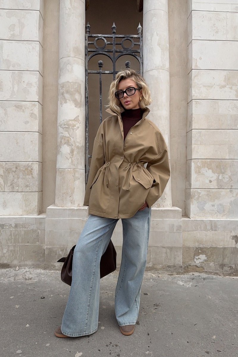 Eva Drawstring Trench Coat