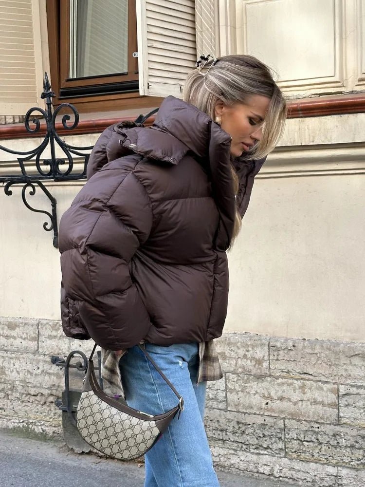 Gaia Short Hooded Puffer Jacket