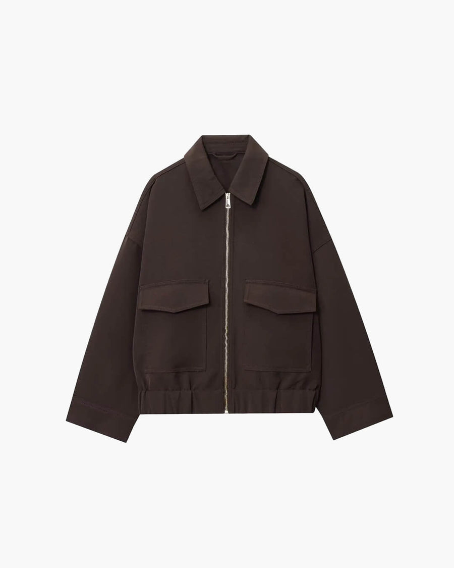 Ginny Flap Pocket Bomber Jacket