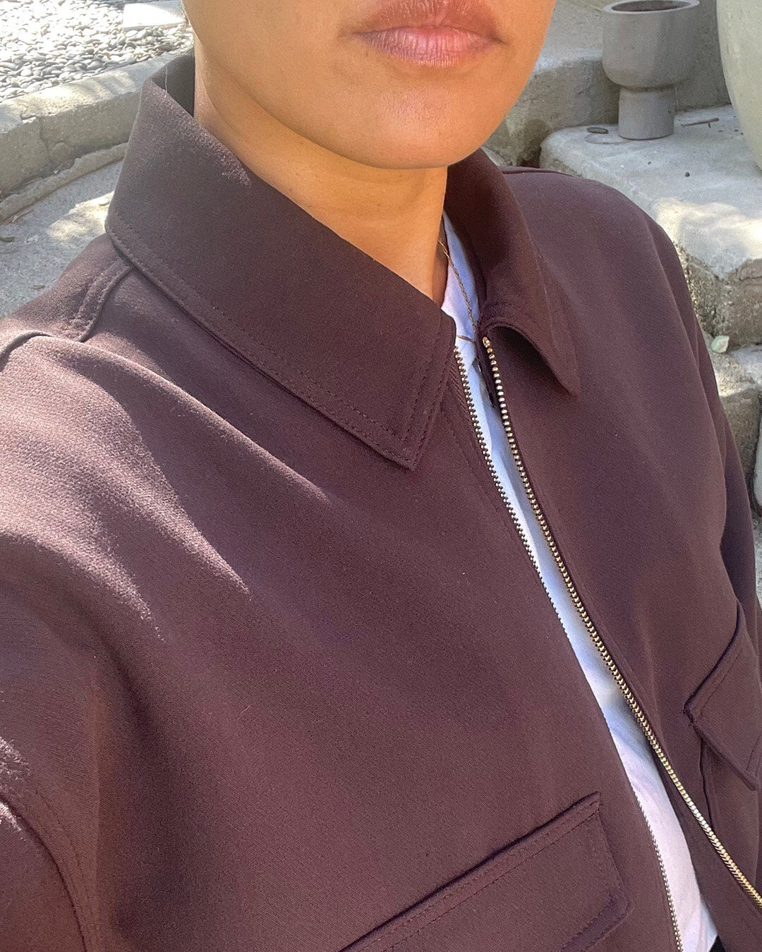 Ginny Flap Pocket Bomber Jacket