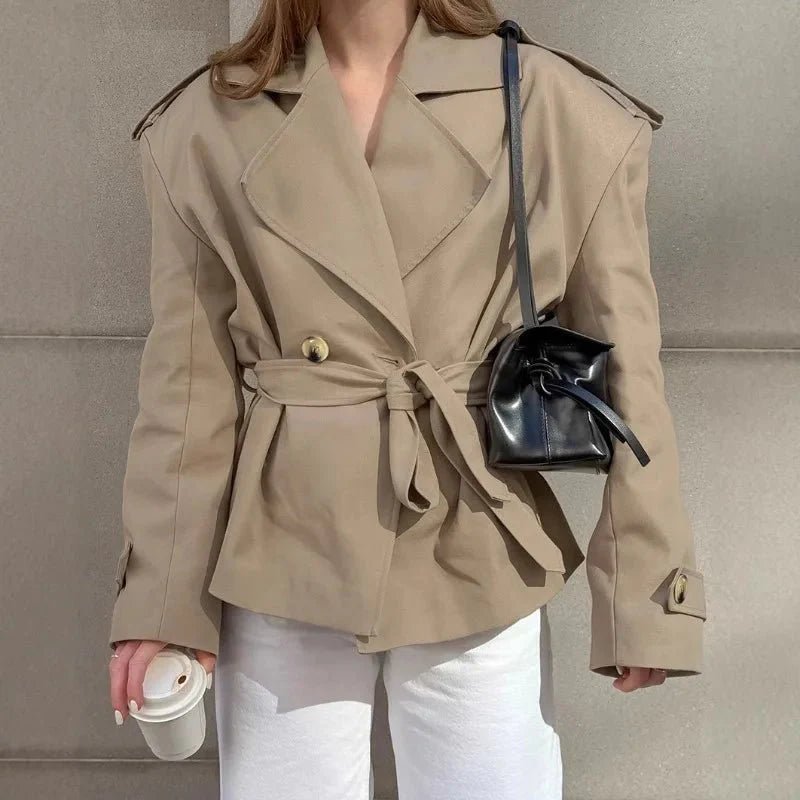 Hailey Crop Trench Coat