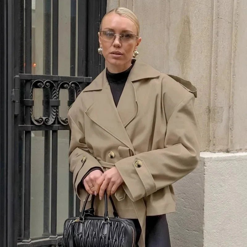 Hailey Crop Trench Coat