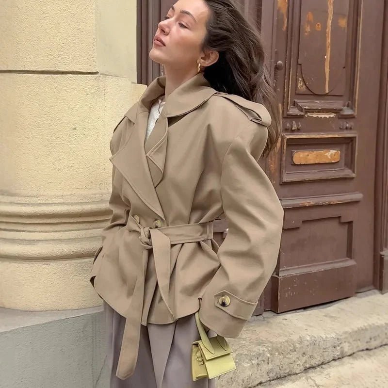 Hailey Crop Trench Coat