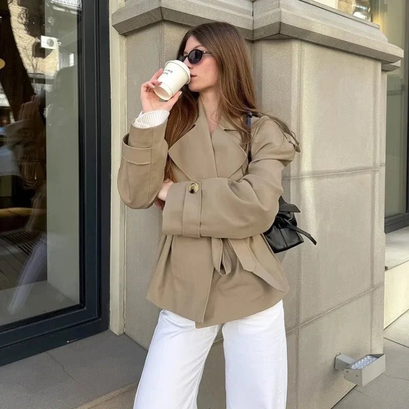 Hailey Crop Trench Coat