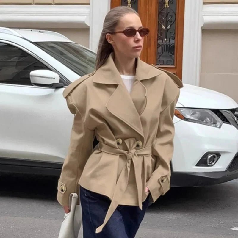 Hailey Crop Trench Coat
