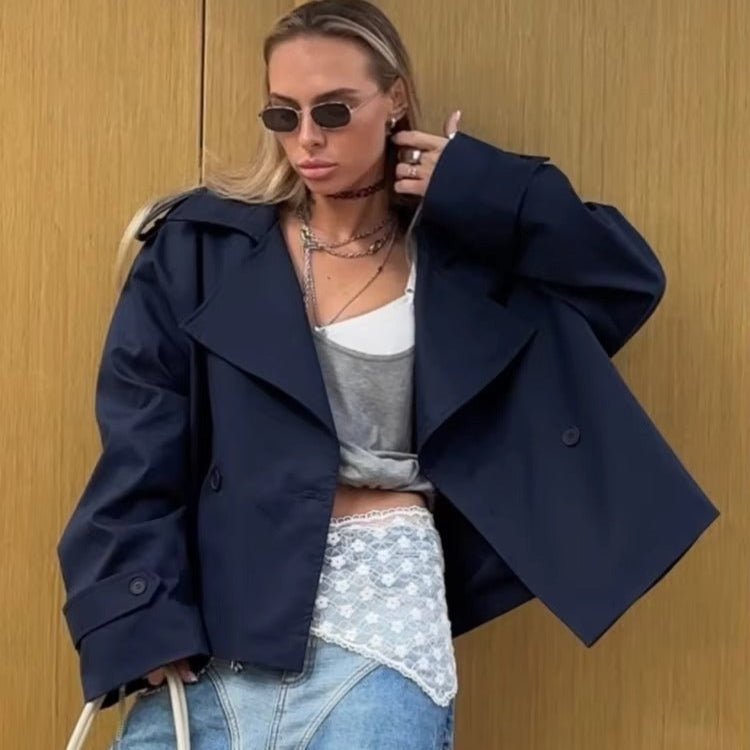 Hailey Crop Trench Coat