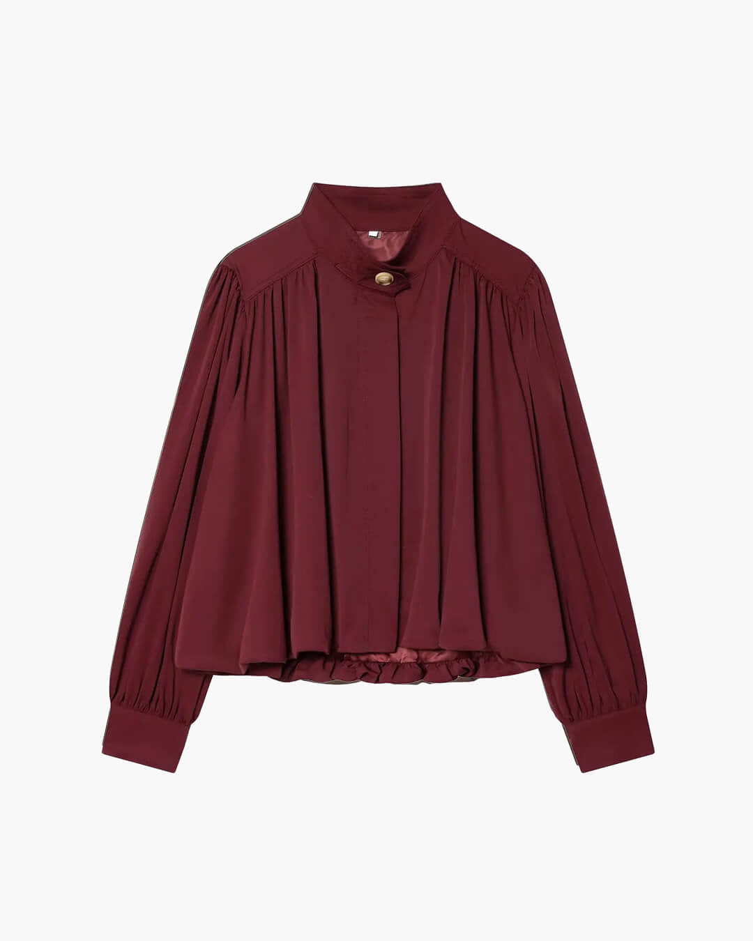 Hilda High Neck Pleated Jacket