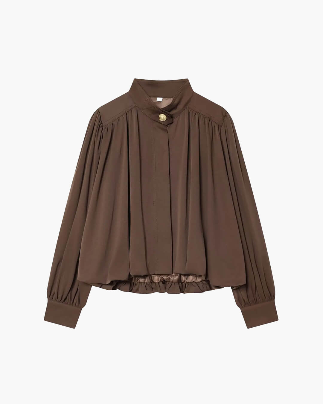 Hilda High Neck Pleated Jacket