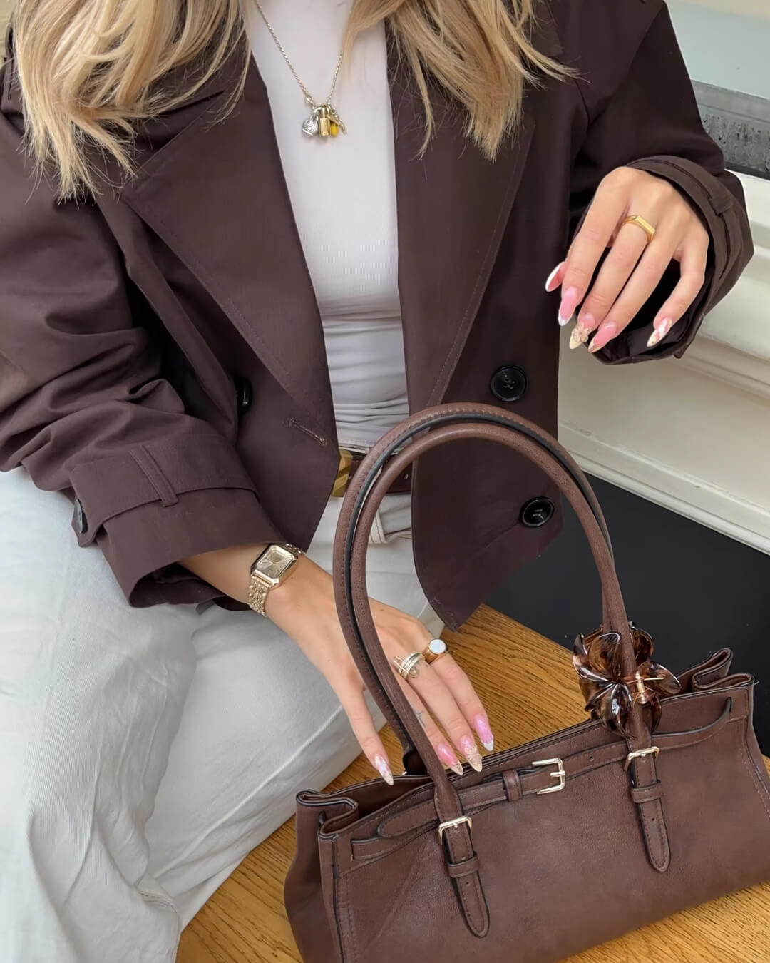 Janice Cropped Trench Coat