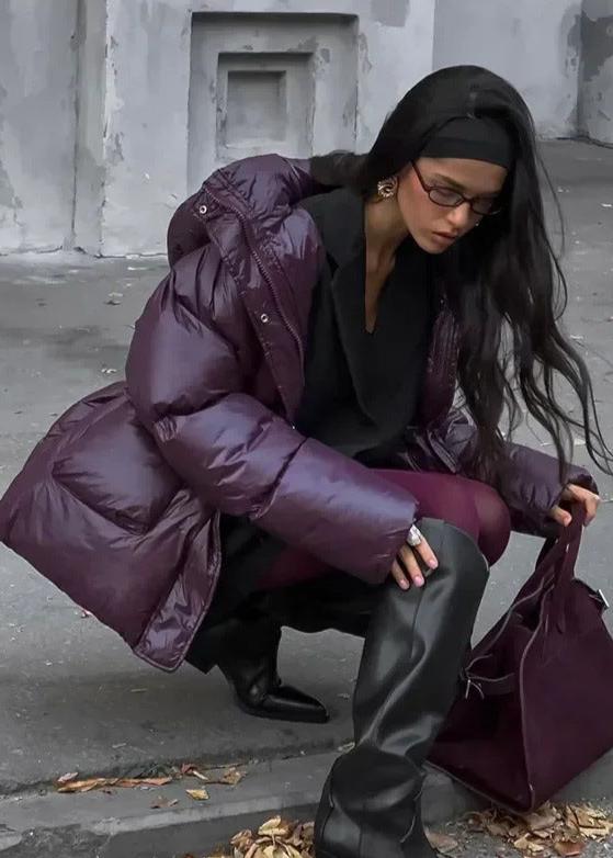 Jillian Glossy Puffer Jacket